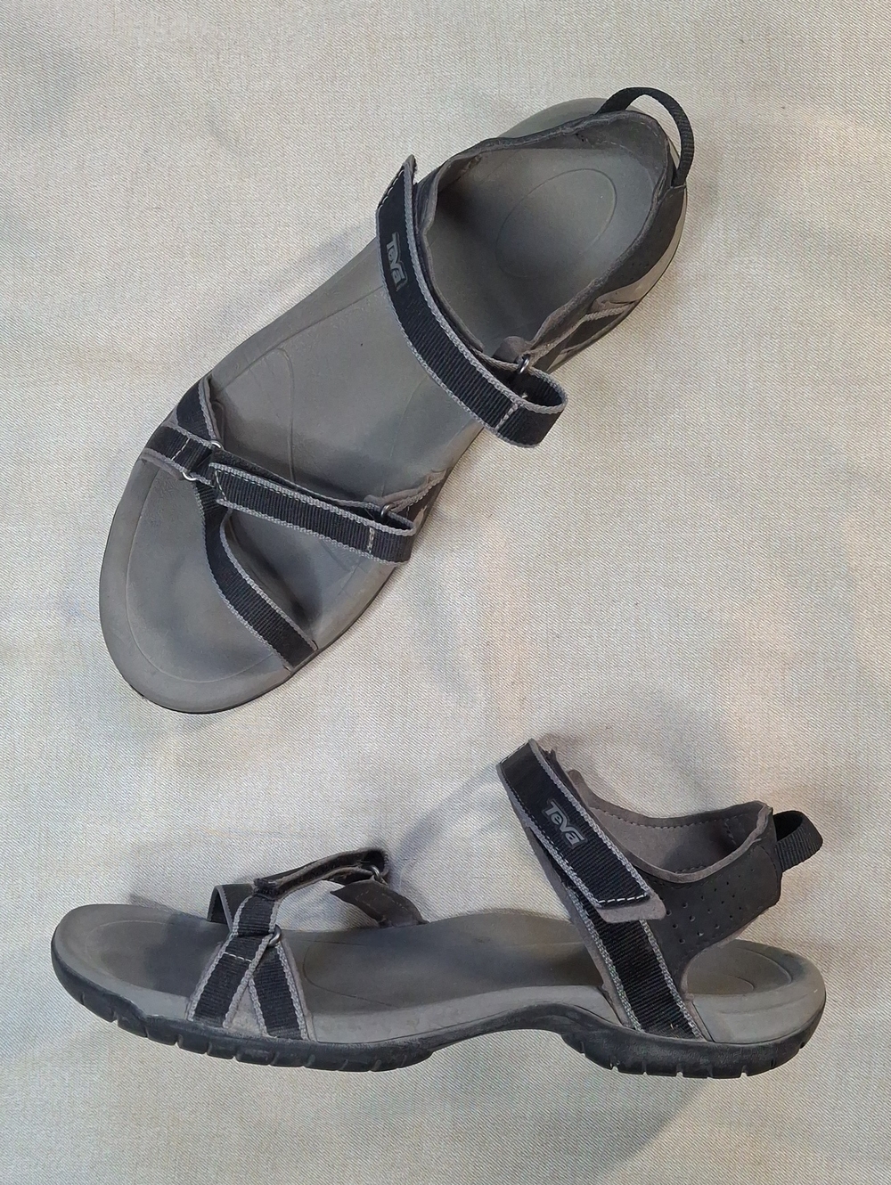 Teva Verra Strappy Hiking Sandals Gray Women 10